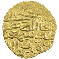 SAFAVID: Isma'il I, 1501-1524, AV ashrafi (3.45g), MM, ND. VF-EF