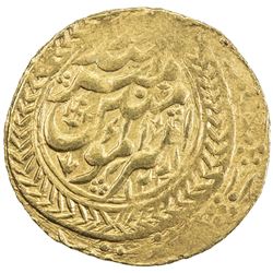 MANGHIT OF BUKHARA: Haidar, 1800-1826, AV tilla (4.55g), Bukhara, AH1221//1221. VF-EF