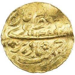 MANGHIT OF BUKHARA: 'Abd al-Ahad, 1886-1910, AV tilla (4.55g), Bukhara, AH1329//1329. VF-EF