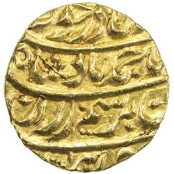 DURRANI: Ahmad Shah, 1747-1772, AV mohur (11.01g), Dera, year 9. EF-AU