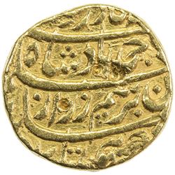 DURRANI: Ahmad Shah, 1747-1772, AV mohur (10.86g), Dera, year 9. VF