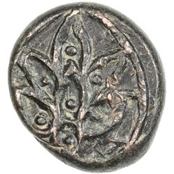 CIVIC COPPER: AE falus (7.47g), Jalalabad, ND. EF