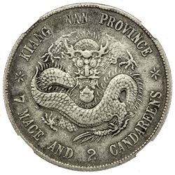 CHINA: Kuang Hsu, 1875-1908, AR dollar, Kiangnan Province, CD1898. NGC VF