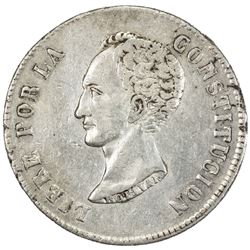 BOLIVIA: AR 8 soles, 1851-PTS. EF