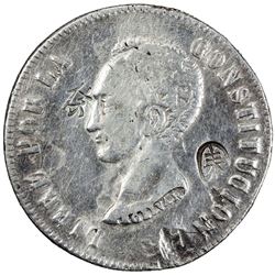 BOLIVIA: AR 8 soles, 1851-PTS. VF