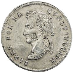 BOLIVIA: AR 8 soles, 1852-PTS. AU