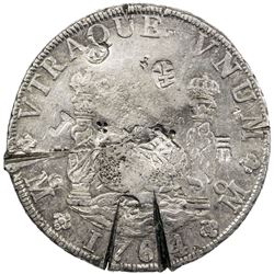MEXICO: Carlos III, 1759-1788, AR 8 reales, 1764-Mo. AU