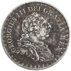 GREAT BRITAIN: George III, 1760-1820, AR 3 shilling token, 1811. AU-UNC