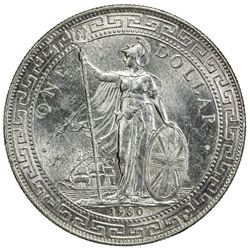 GREAT BRITAIN: George V, 1910-1936, AR trade dollar, 1930-B, NGC graded MS63