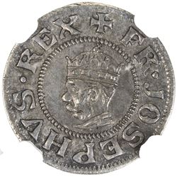 HUNGARY: Franz Joseph I, 1848-1916, AR denier, 1896. NGC MS63