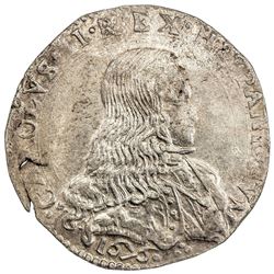 MILAN: Carlo II, 1665-1700, AR filippo (27.46g), 1676. AU