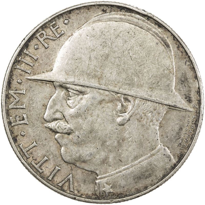 Monete Vittorio Emanuele Iii Rare Valore ITALY: Vittorio Emanuele III, 1900-1946, AR 20 lire, 1928-R year 6. EF