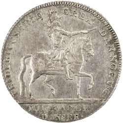 NORWAY: Frederik IV, 1699-1730, AR 4 mark, 1723. EF