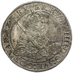 SWEDEN: Erik XIV, 1560-1568, AR daler, Stockholm, 1561. NGC AU