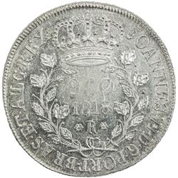 BRAZIL: Joao VI, 1818-1822, AR 960 reis, 1818-R. AU