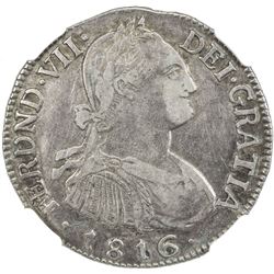 COLOMBIA: Fernando VII, 1808-1819, AR 2 reales, 1816-NR. NGC VF35