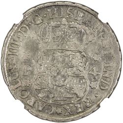 GUATEMALA: Carlos III, 1759-1788, AR 4 reales, 1768-G. NGC VF25