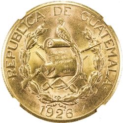 GUATEMALA: AV 20 quetzales, 1926. NGC MS63