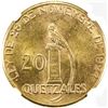 Image 2 : GUATEMALA: AV 20 quetzales, 1926. NGC MS63