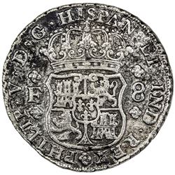 MEXICO: Felipe V, 1700-1746, AR 8 reales, 1733-Mo. VF