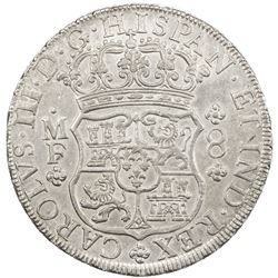 MEXICO: Carlos III, 1759-1788, AR 8 reales, 1763-Mo. AU