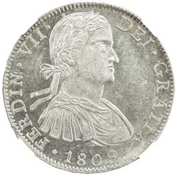 MEXICO: Fernando VII, 1808-1821, AR 8 reales, 1809-Mo. NGC MS62