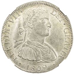 MEXICO: Fernando VII, 1808-1821, AR 8 reales, 1809-Mo. NGC MS62