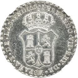 MEXICO: Fernando VII, 1808-1821, AR proclamation medalet, 1808. NGC UNC
