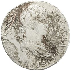 PERU: Fernando VII, 1808-1822, AR 8 reales, 1815. VF-EF