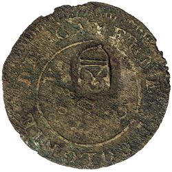 ST. BARTHOLOMEW: AE stuiver, ND. F