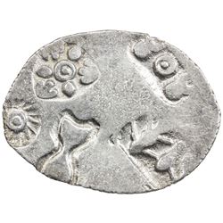 MAGADHA: Punchmarked, ca. 500-430 BC, AR karshapana (3.30g). VF