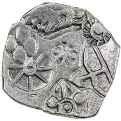 MAGADHA: Punchmarked, ca. 500-430 BC, AR karshapana (3.39g). VF