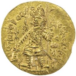 KUSHAN: Vasu Deva I, ca. 191-230, AV dinar (7.99g). EF