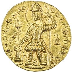 KUSHAN: Kanishka II, ca. 226-240, AV dinar (7.84g). EF-AU
