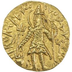 KUSHAN: Kanishka II, ca. 226-240, AV dinar (7.86g). VF-EF