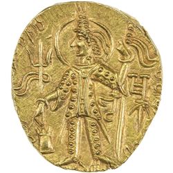 KUSHAN: Shaka, ca. 325-345, AV dinar (7.79g). AU
