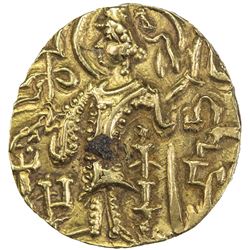 KUSHAN: Gadahara, ca. 360-375, AV dinar (7.81g). VF-EF