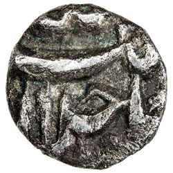 MUGHAL: Akbar I, 1556-1605, AR 1/20 rupee (0.51g), Lahore, IE3x. VF