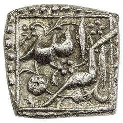 MUGHAL: Akbar I, 1556-1605, AR square 1/2 rupee (5.65g), NM, IE35. EF
