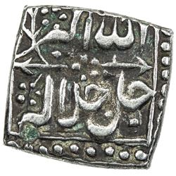 MUGHAL: Akbar I, 1556-1605, AR square 1/2 rupee (5.40g), NM, IE35. VF-EF