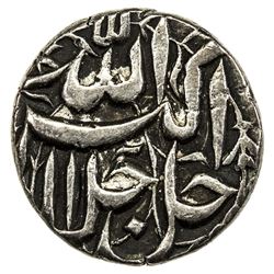 MUGHAL: Akbar I, 1556-1605, AR 1/2 rupee (5.62g), Lahore, IE46. EF