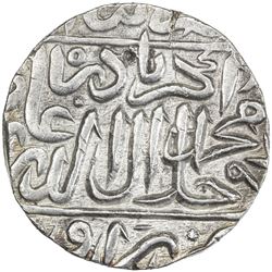 MUGHAL: Akbar I, 1556-1605, AR rupee (11.33g), Hisar Firoza, AH97x. EF