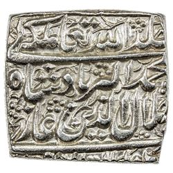 MUGHAL: Akbar I, 1556-1605, AR square rupee (11.42g), Fathpur, AH985. AU