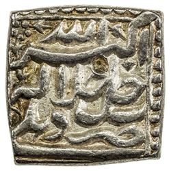 MUGHAL: Akbar I, 1556-1605, AR square rupee (11.42g), Delhi, IE36. EF