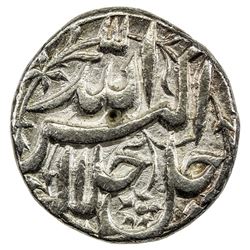 MUGHAL: Akbar I, 1556-1605, AR rupee (11.39g), Lahore, IE44. EF