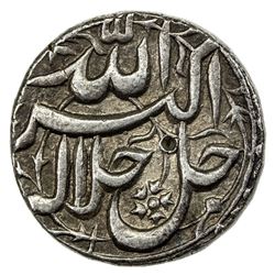 MUGHAL: Akbar I, 1556-1605, AR rupee (11.38g), Lahore, IE45. EF