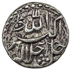MUGHAL: Akbar I, 1556-1605, AR rupee (11.22g), Lahore, IE45. EF