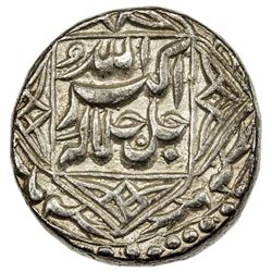 MUGHAL: Akbar I, 1556-1605, AR rupee (11.38g), Lahore, IE49. EF