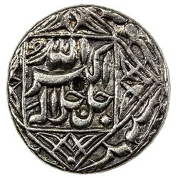 MUGHAL: Akbar I, 1556-1605, AR rupee (11.39g), Lahore, IE49. EF