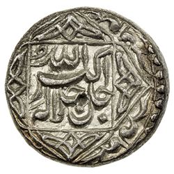 MUGHAL: Akbar I, 1556-1605, AR rupee (11.28g), Lahore, IE50. AU